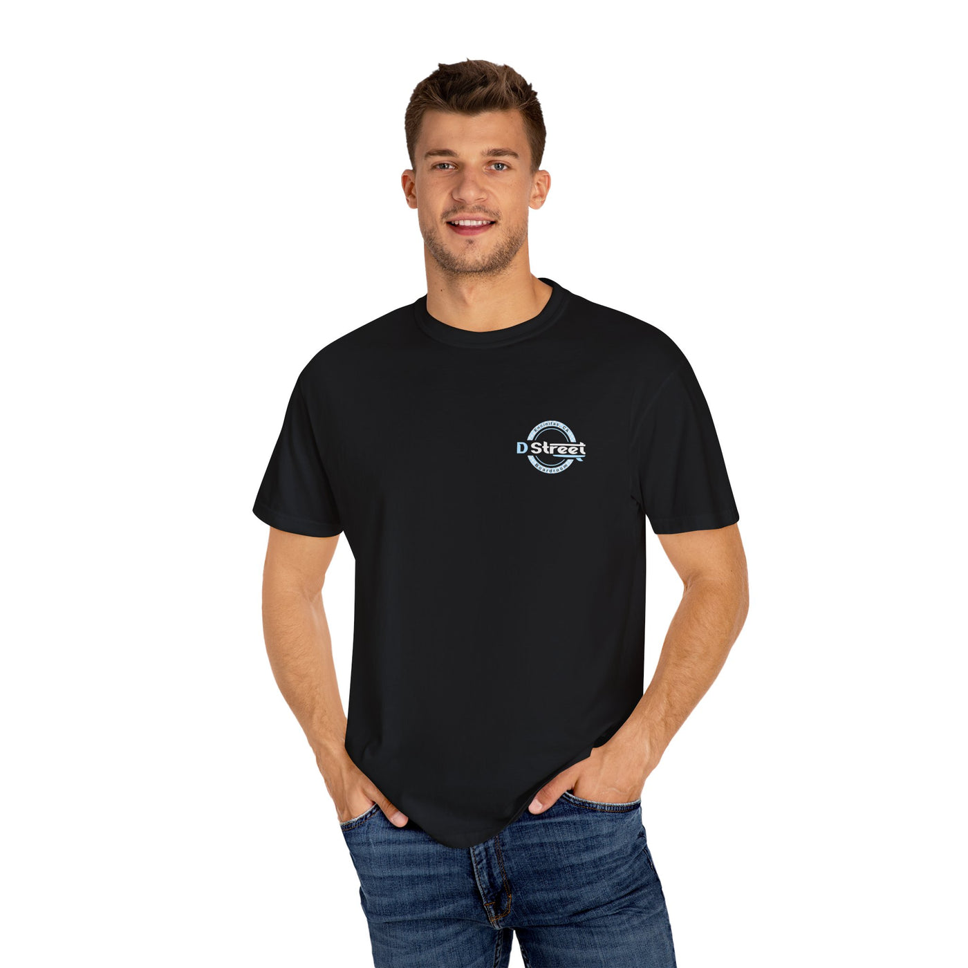 D Street Wave - Stylish Unisex Garment-Dyed T-Shirt for Surf Lovers