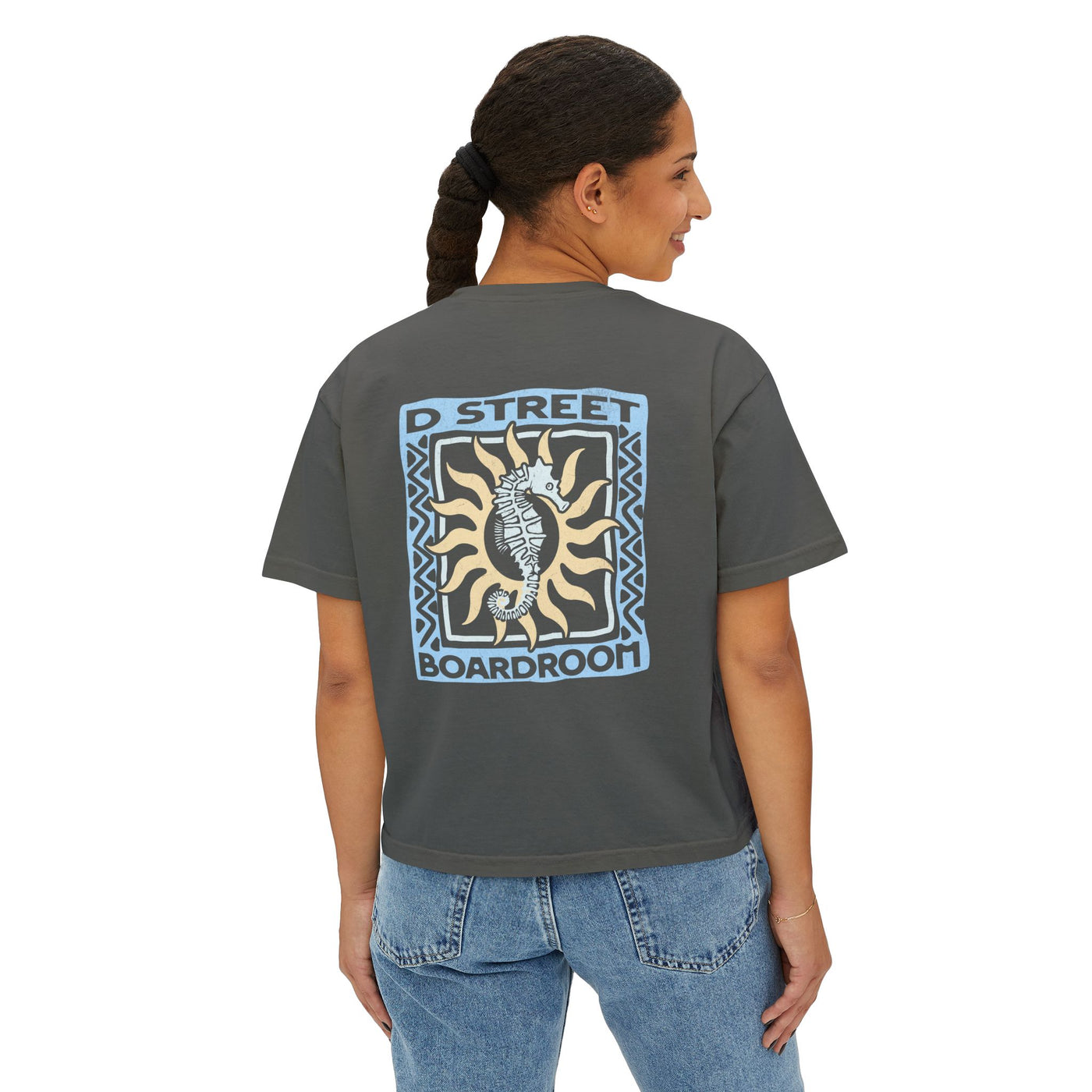 D Street Sea Horse- Women's Boxy Tee - Multiple Colors