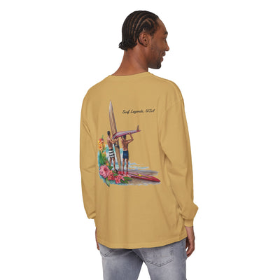 D Street Surf Legends - Unisex Garment-dyed Long Sleeve T-Shirt - Multiple Colors