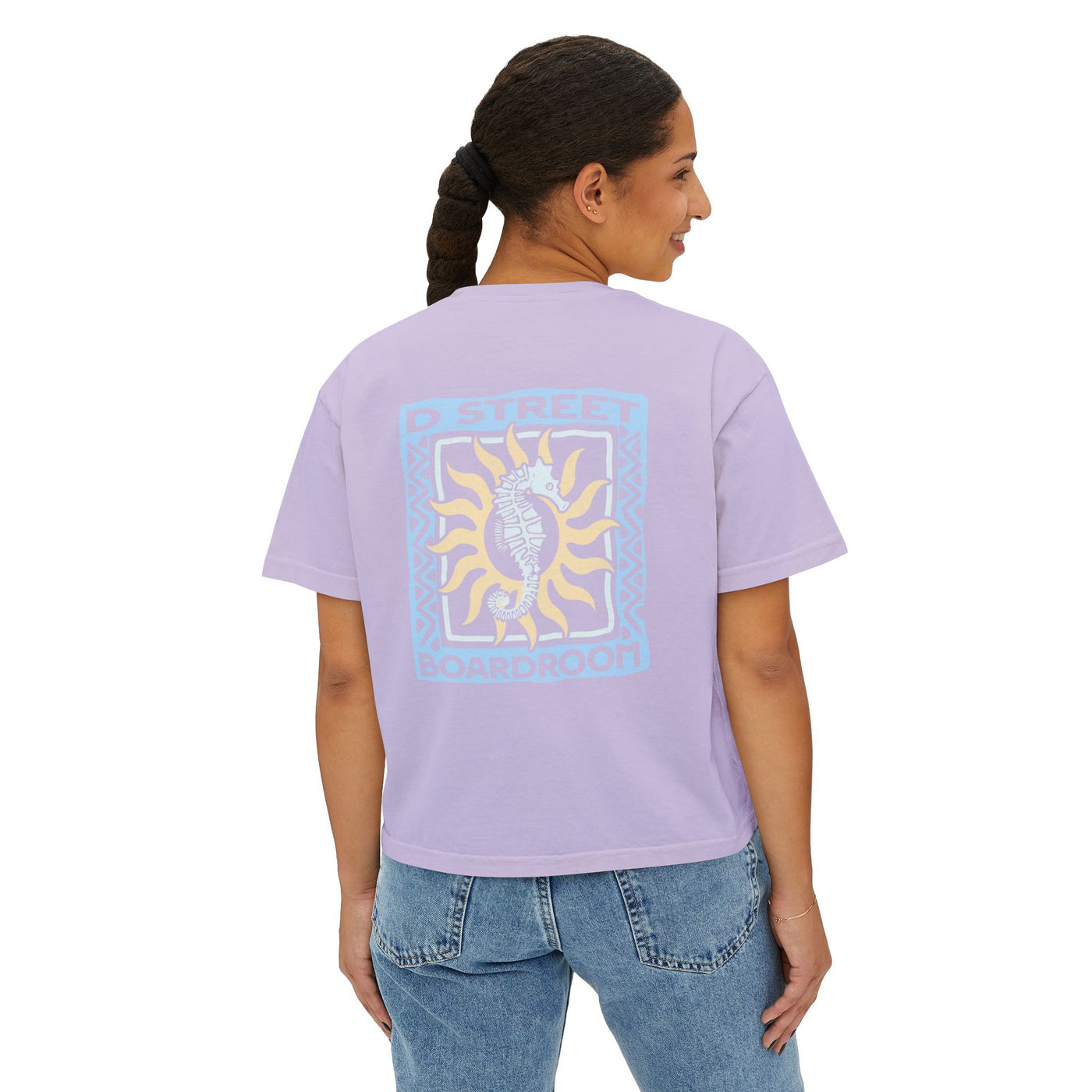 D Street Sea Horse- Women's Boxy Tee - Multiple Colors