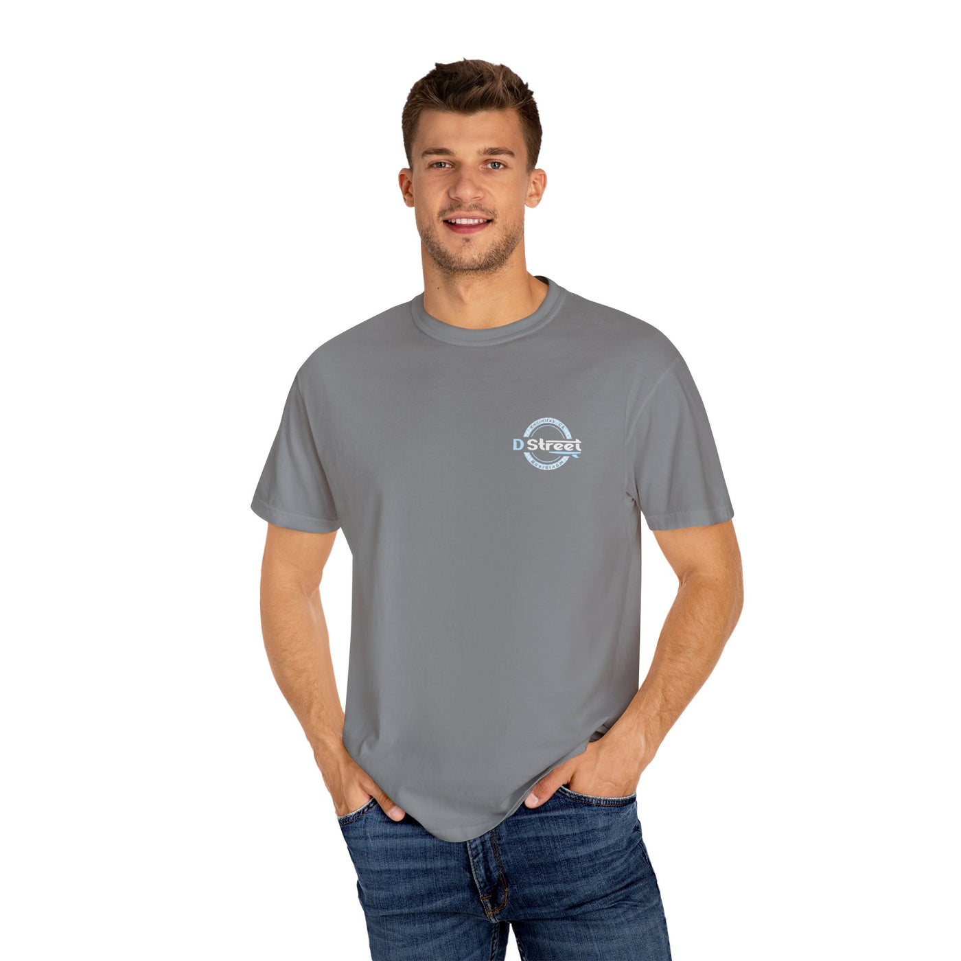 D Street Wave - Stylish Unisex Garment-Dyed T-Shirt for Surf Lovers