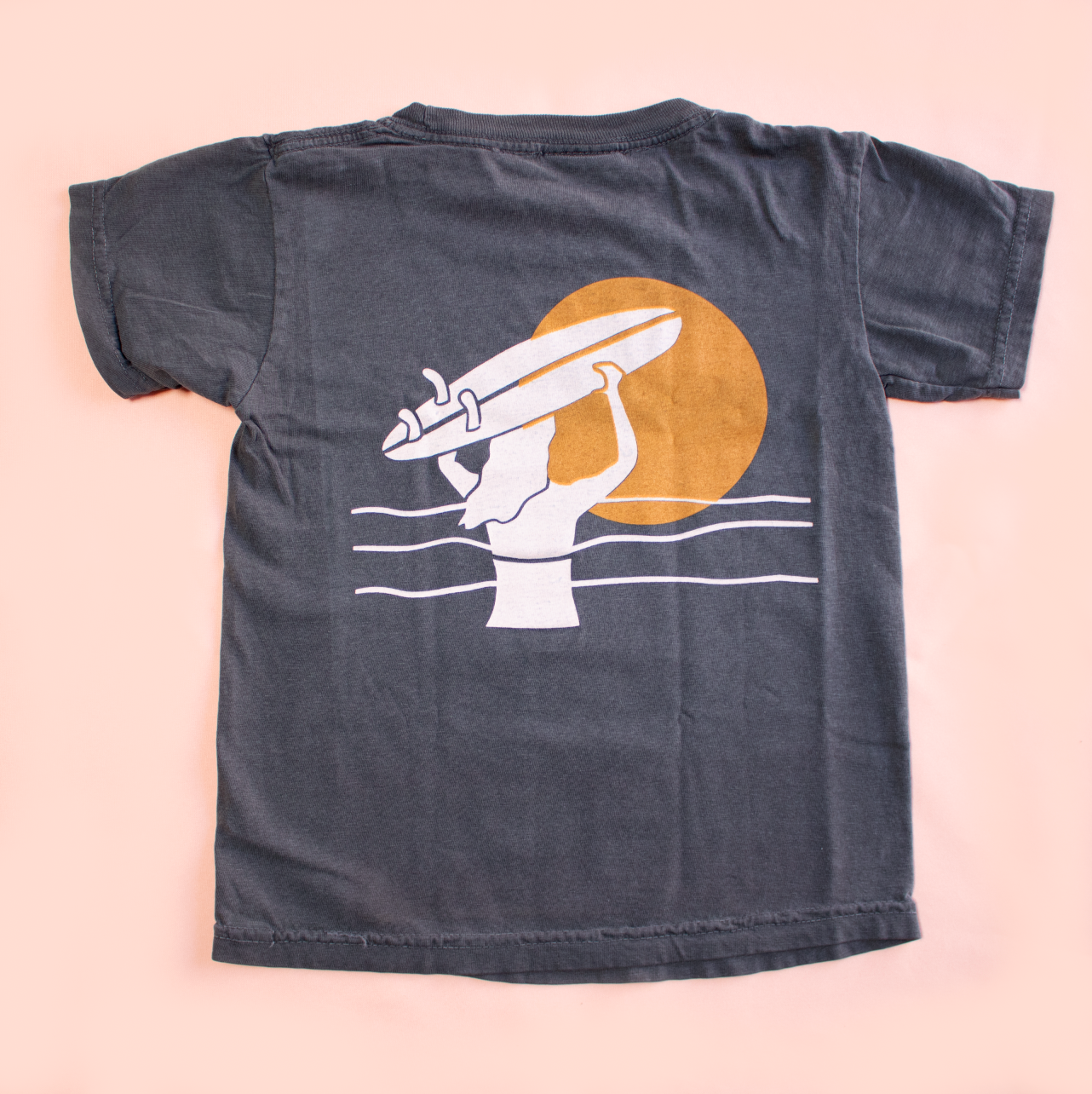 All Swell Surf - Let's Go Surfing Kids Tee: Pepper / 100% Cotton