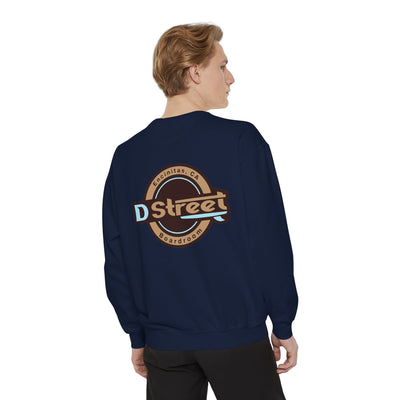 D Street - Unisex Garment-Dyed Sweatshirt