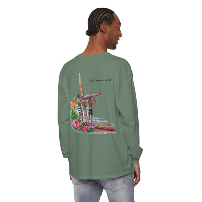 D Street Surf Legends - Unisex Garment-dyed Long Sleeve T-Shirt - Multiple Colors