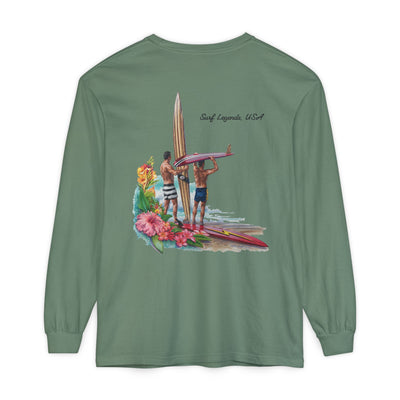 D Street Surf Legends - Unisex Garment-dyed Long Sleeve T-Shirt - Multiple Colors