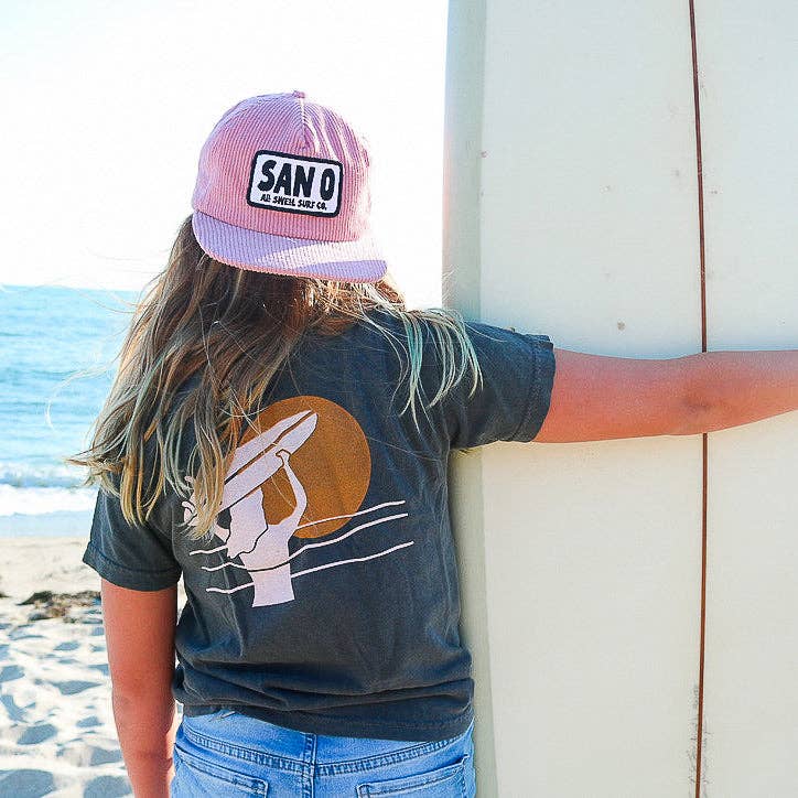 All Swell Surf - Let's Go Surfing Kids Tee: Pepper / 100% Cotton