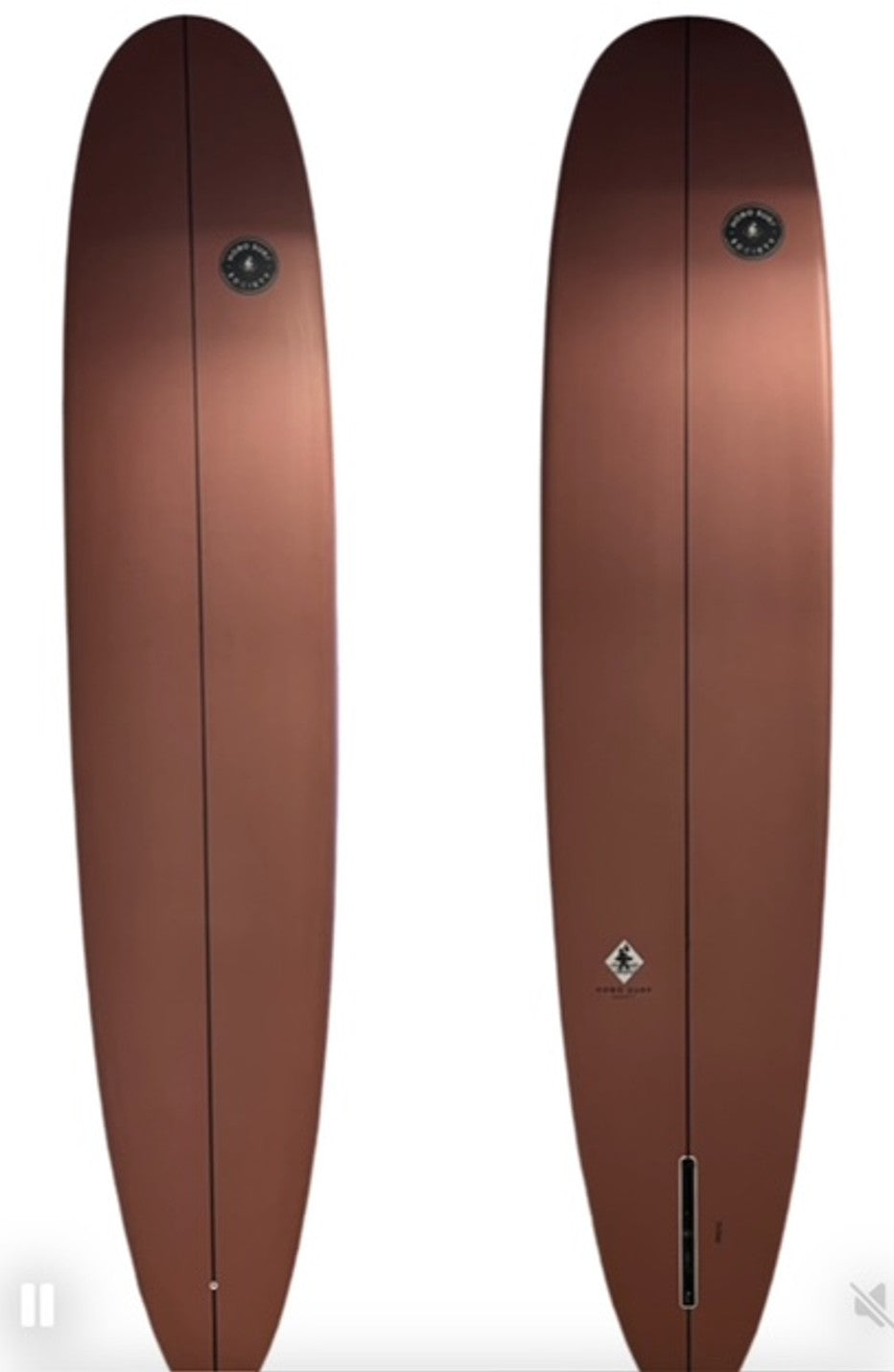 HSS "Classic", 9ft Nose Rider, Army Green, Pale Yellow, Teal and Rust