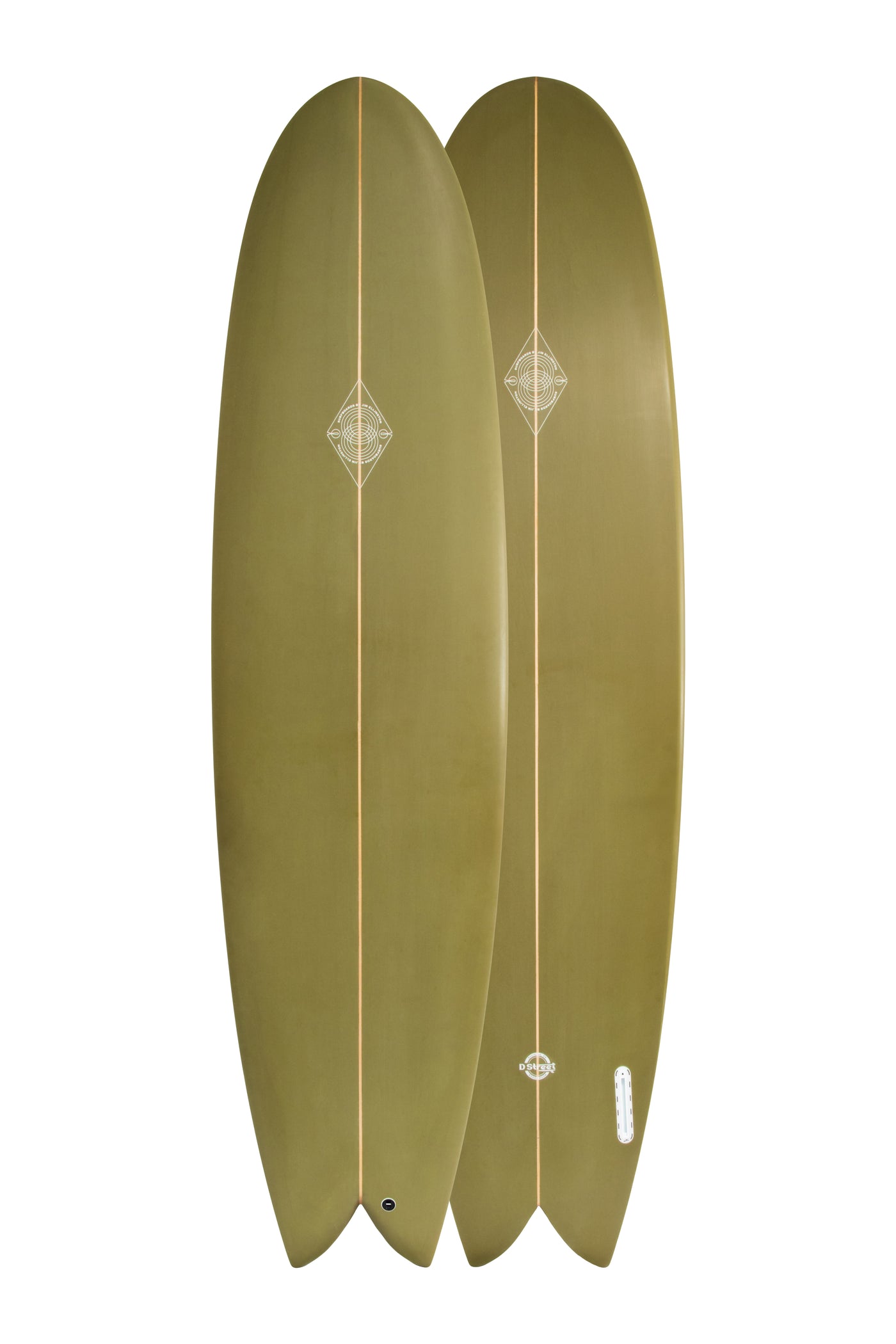 Ellington Round Nose Fish Twin-Green-7'6"