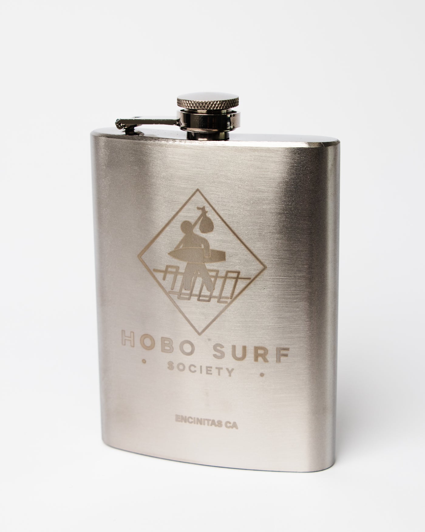 HSS Surf Flask - Silver & Black