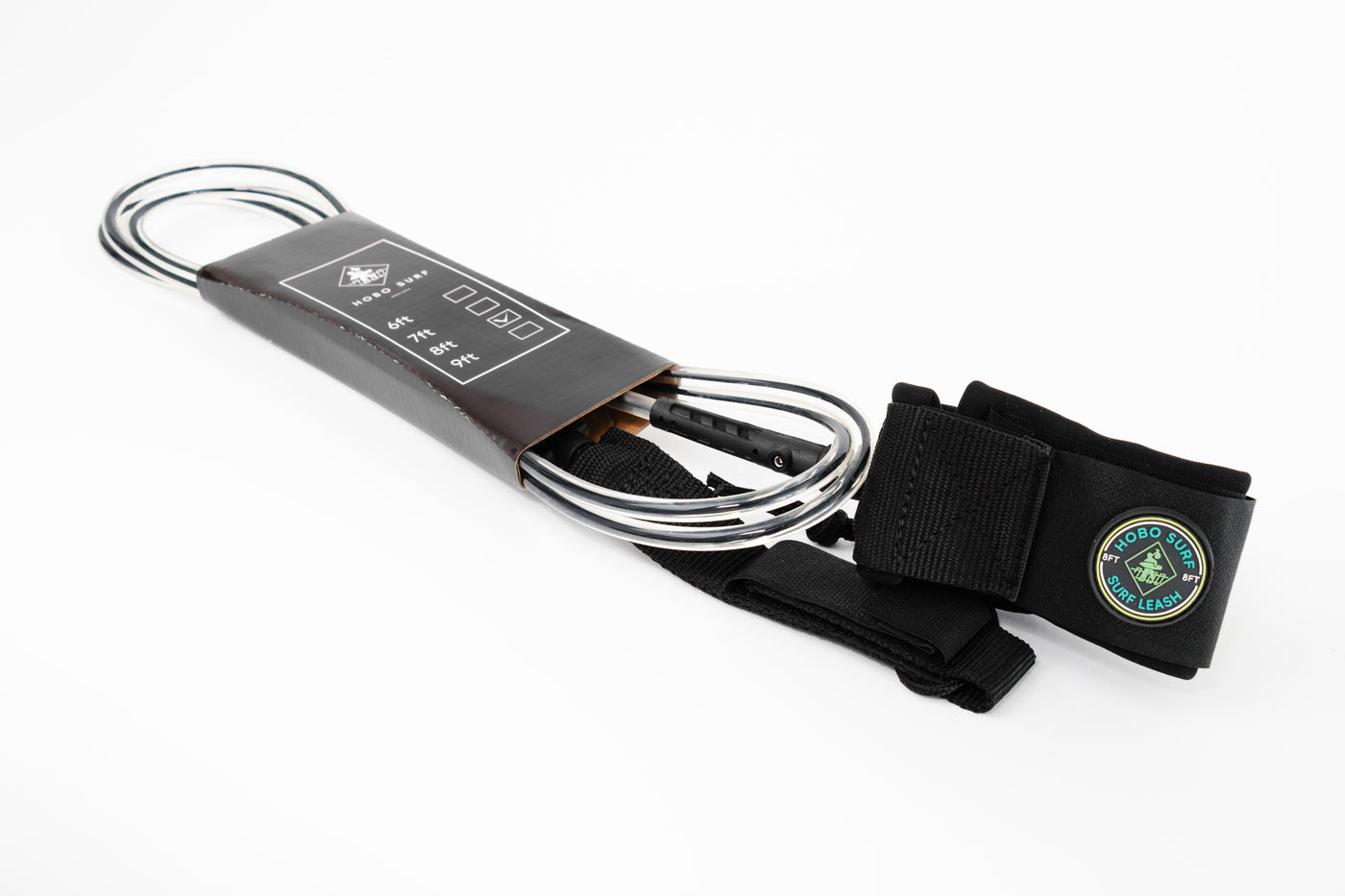HSS Surf Leash Clear/Black - 7MM