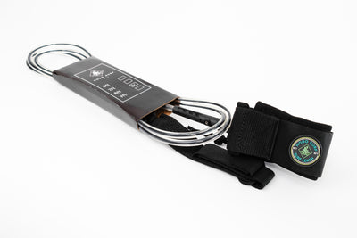 HSS Surf Leash Clear/Black - 7MM
