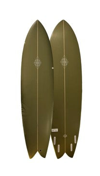 Ellington Long Fish Quad-Olive, 7.6 x 22 x 3