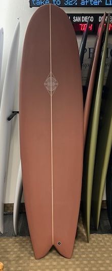 Round Nose Fish Twin-Rust-7'0