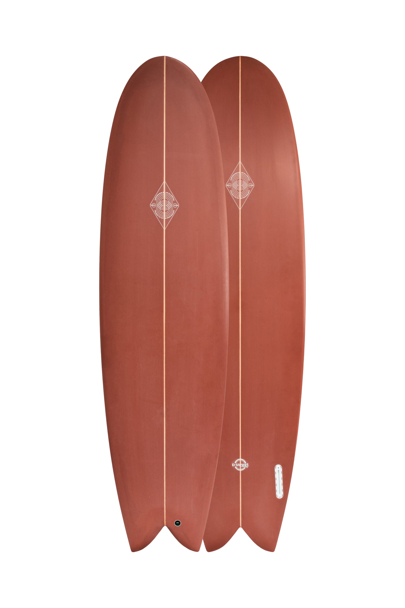 Ellington Round Nose Fish Twin-Rust-7'0 & 8.0
