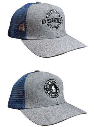 Svedka Trucker Cap w/ Embroidered Patch D Street & HSS Gray/Blue