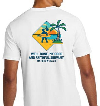 HSS Faithful Servant T-Shirt - White & Teal
