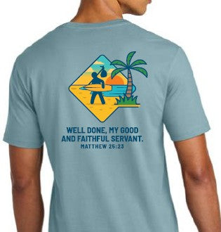 HSS Faithful Servant T-Shirt - White & Teal