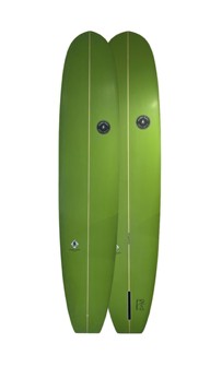 HSS "Classic", 9" x 23" x 3 " Nose Rider, Green Sand Finish by Orozco