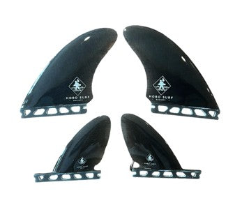 HSS Quad Flow Fins Dark Gray (Black) Glass