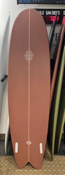 Round Nose Fish Twin-Rust-7'0